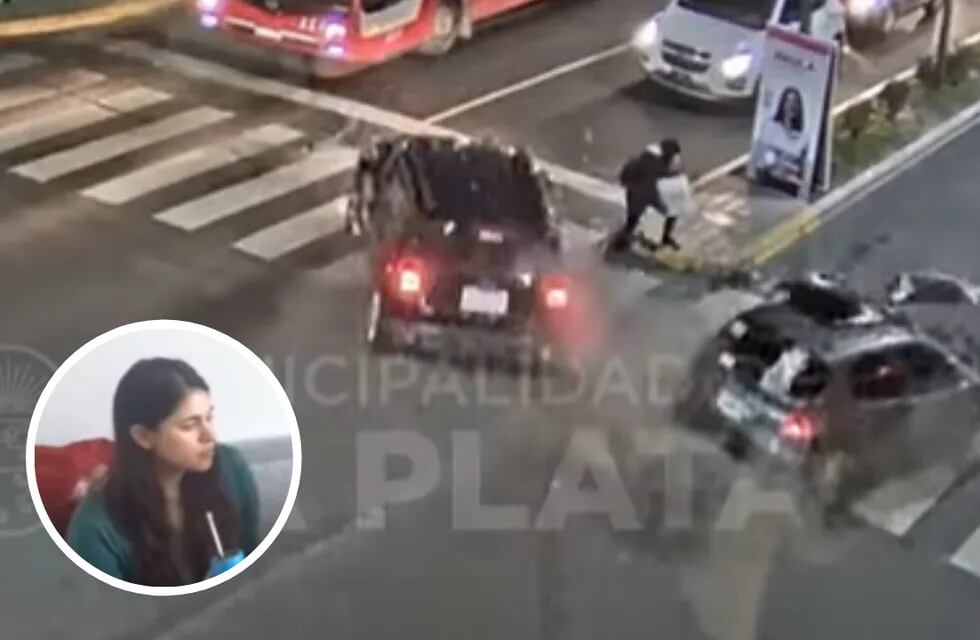 Habló Julieta, la joven que se salvó del brutal choque en pleno centro de La Plata.