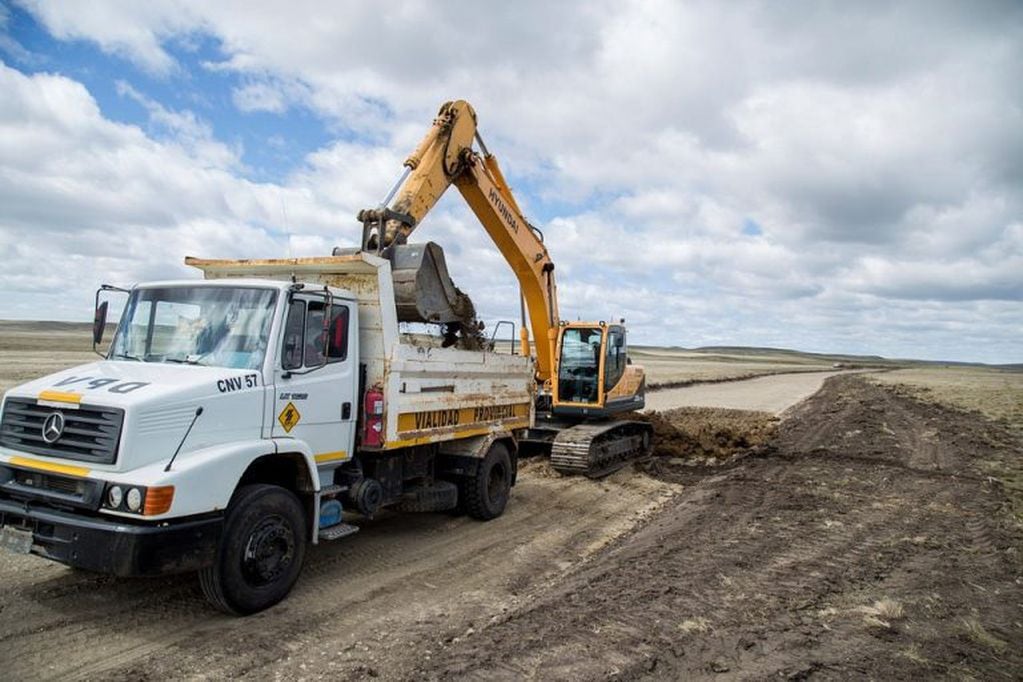 trabajos en la ruta provincial N°7