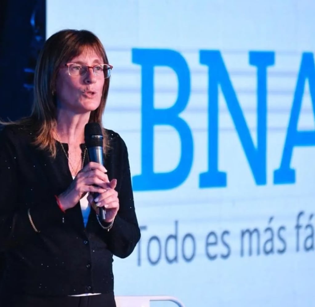 María del Carmen Barros, la gerenta general del Banco Nación. Foto: BNA
