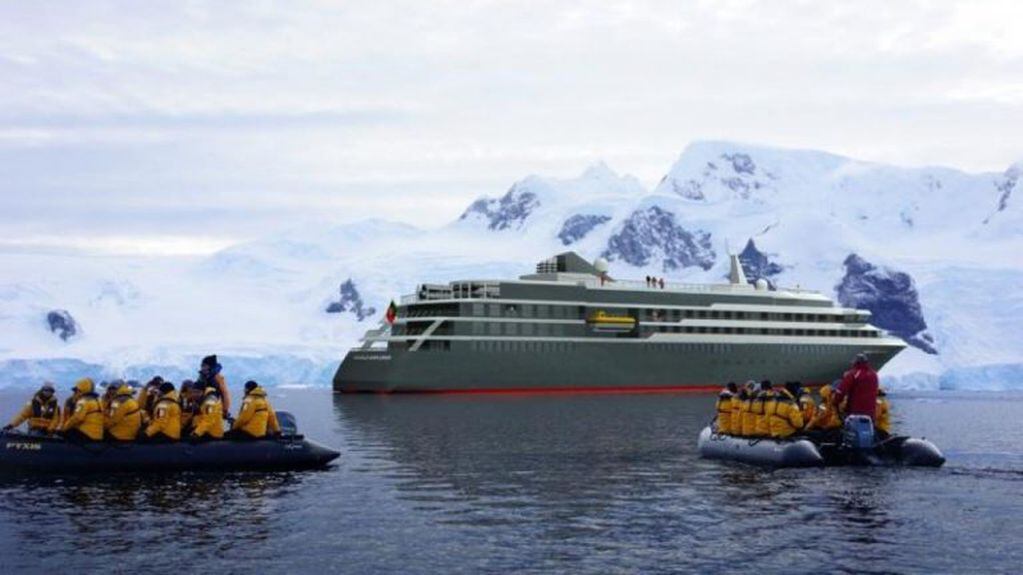 El "World Explorer" es de los llamados "cruceros de expedición", que tiene como destino la Antártida.