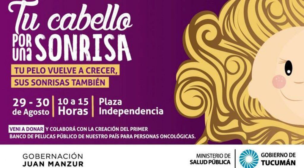 "Tu cabello por una sonrisa", la nueva campaña del Ministerio de Salud