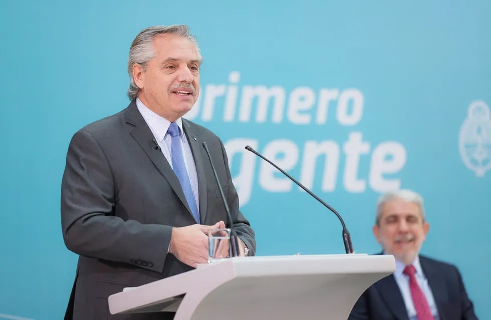 El presidente Alberto Fernández encabezó un acto y habló del campo