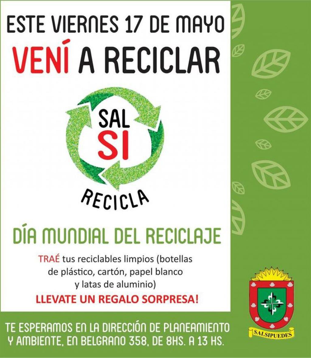 "SAL SI Recicla" (Municipalidad de Salsipuedes)