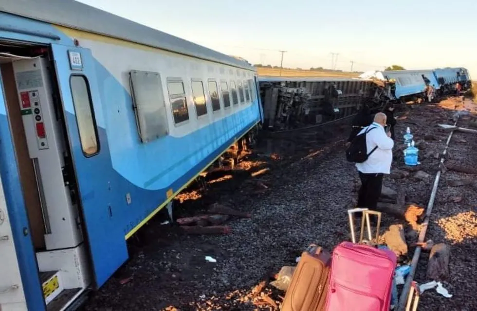 Así fue el accidente de un tren en Olavarría