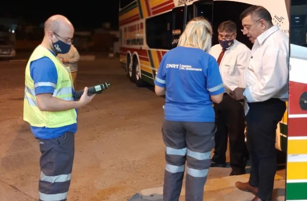 Controles en colectivos de larga distancia