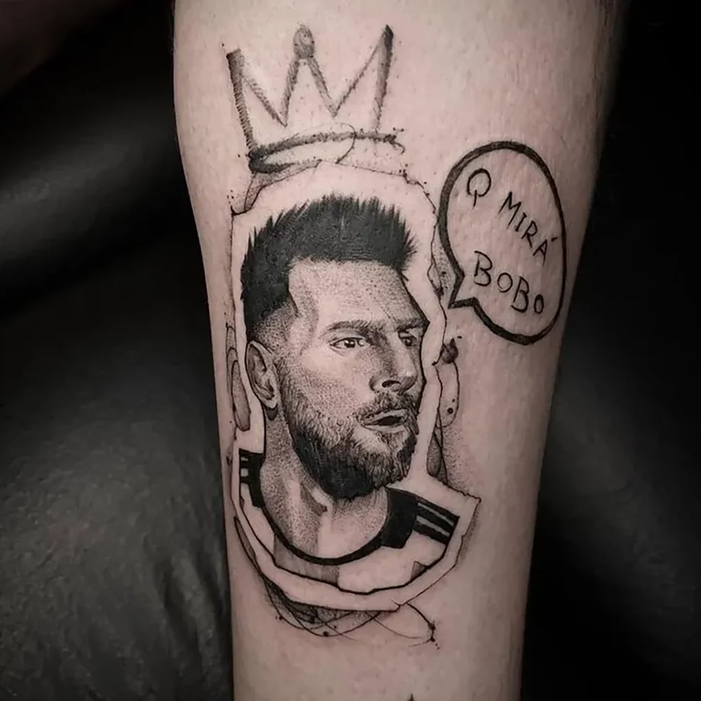 Tatuaje en honor al video de Messi