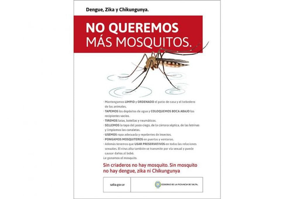 Campaña contra el dengue, zika y chikungunya (Gobierno de la Provincia de Salta)