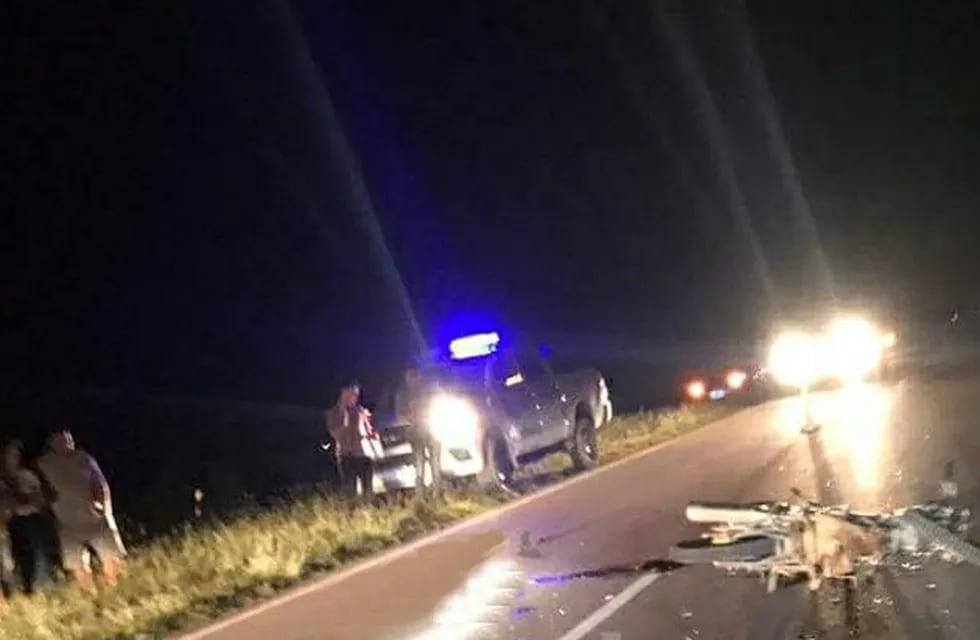 AAccidente ocurrido sobre Ruta Nacional 95, a la altura del Km. 1002, Chaco, donde falleciera el rafaelino Juan Carlos Ruiz Díaz