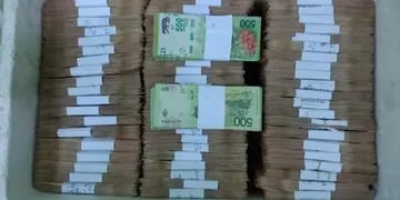 Dinero incautado por la policía de Entre Ríos