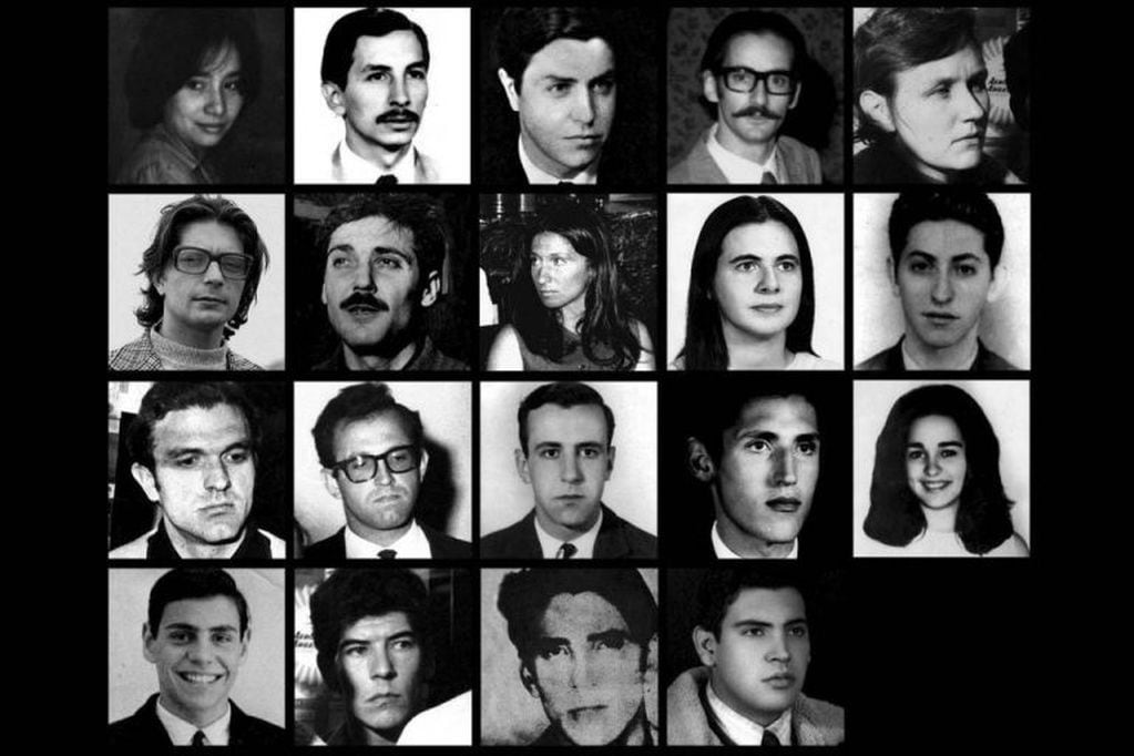 Los 19 militantes ametrallados, de los que sobrevivieron tres (Foto: Hablemos de Argentina).