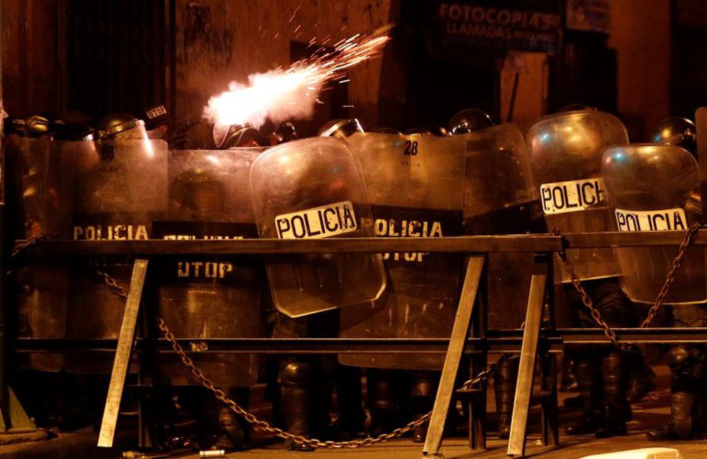 Caos en las calles de Bolivia. (AP Photo/Juan Karita)
