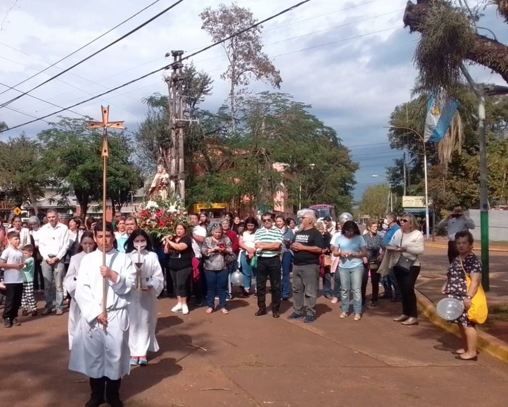 Hoy inició la Fiesta Patronal de la Virgen del Carmen, protectora de Puerto Iguazú