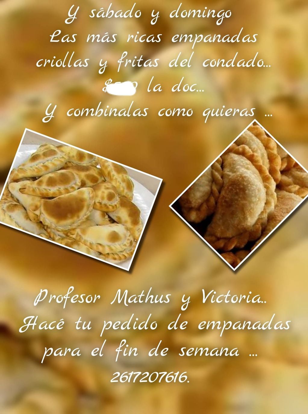 Necesitan con urgencia un horno a leña para seguir haciendo empanadas.