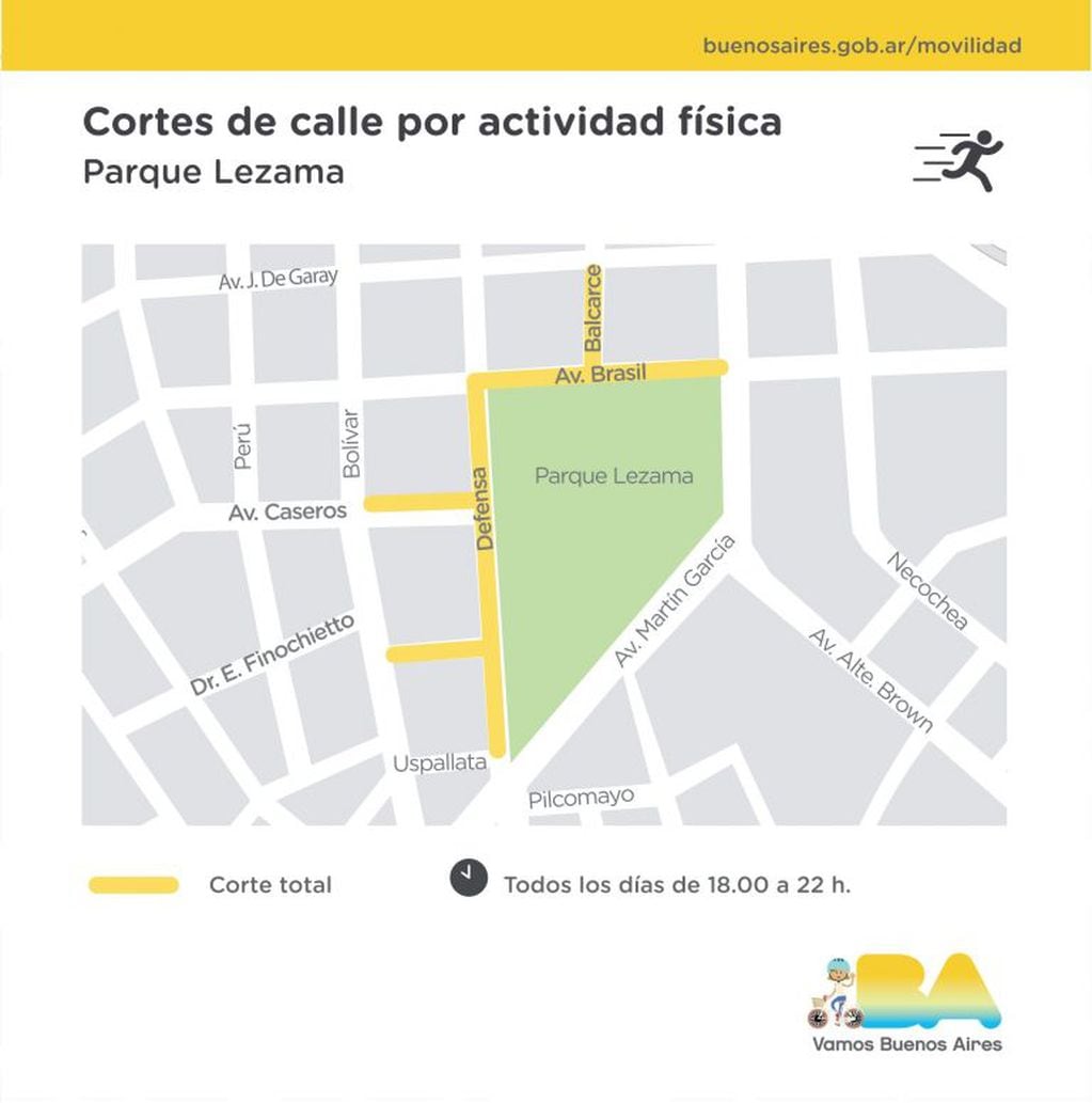 Actividad física en CABA: qué calles y avenidas estarán cerradas al tránsito para cumplir el distanciamiento