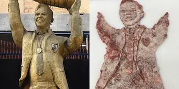 Recreó la escultura de Gallardo en milanesa y fue viral