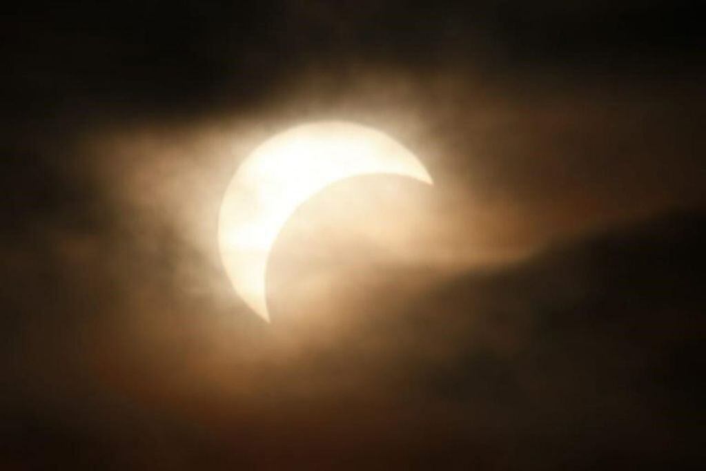 Eclipse solar visto desde Sarmiento.