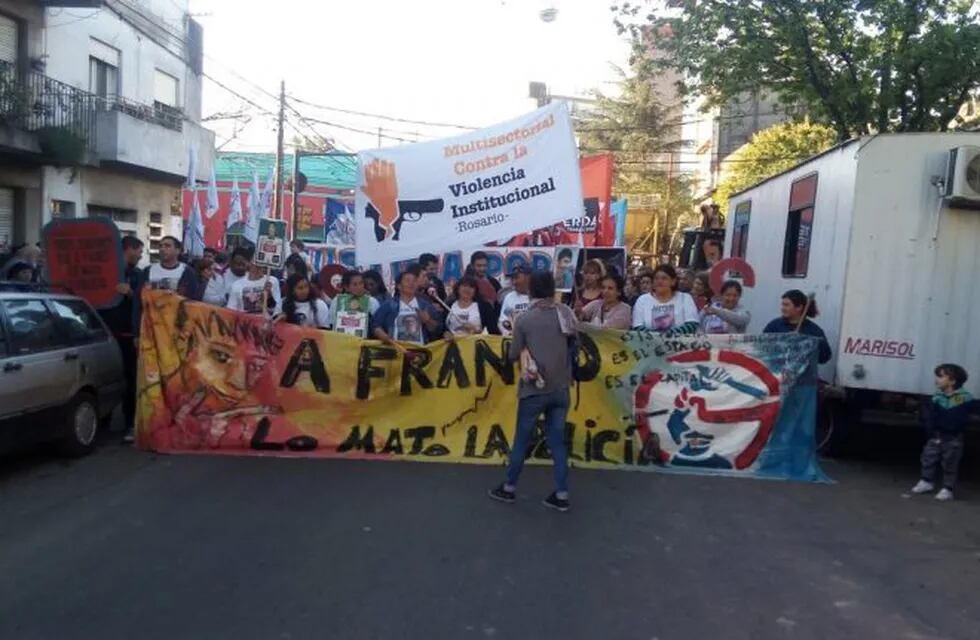 Marcha para pedir celeridad en el juzgamiento de los policías por la desaparición y muerte de Franco Casco