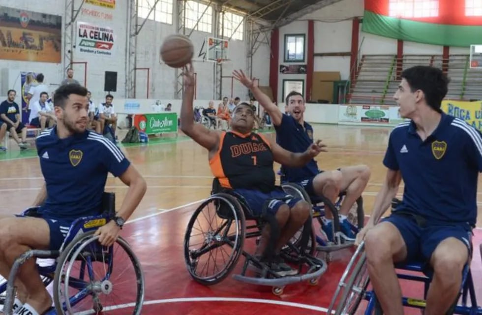 Boca y Bahía Basket jugaron basquet adaptado con atletas de DUBa