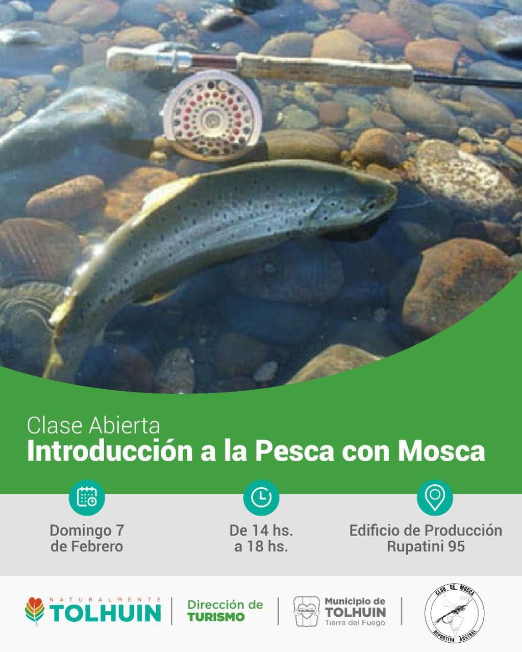Clase sobre "Introducción a la Pesca con Mosca”, libre y gratuita.