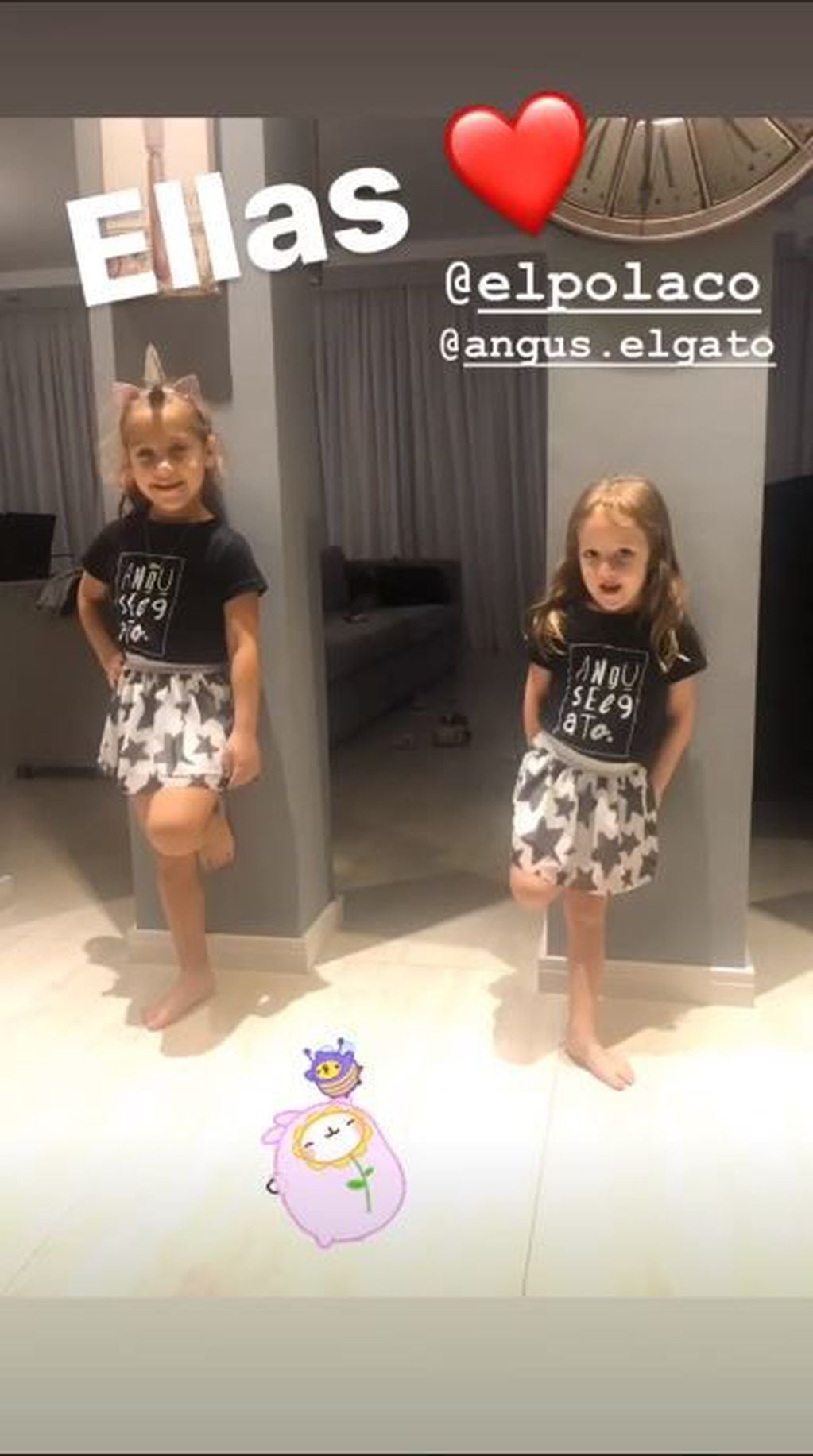 Las hijas de Barby Silenzi y El Polaco posaron como mellizas: "Ellas" (Foto: Instagram/ @barby_silenzi)