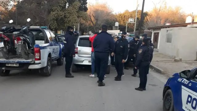 Operativo en barrio Mafekin