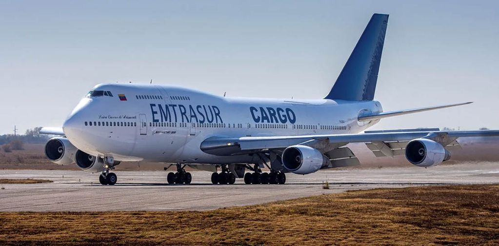El avión de Emtrasur permanece retenido en Ezeiza desde el 8 de junio. 