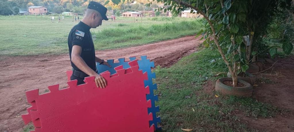 Comandante Andresito: recuperan objetos robados del polideportivo municipal.
