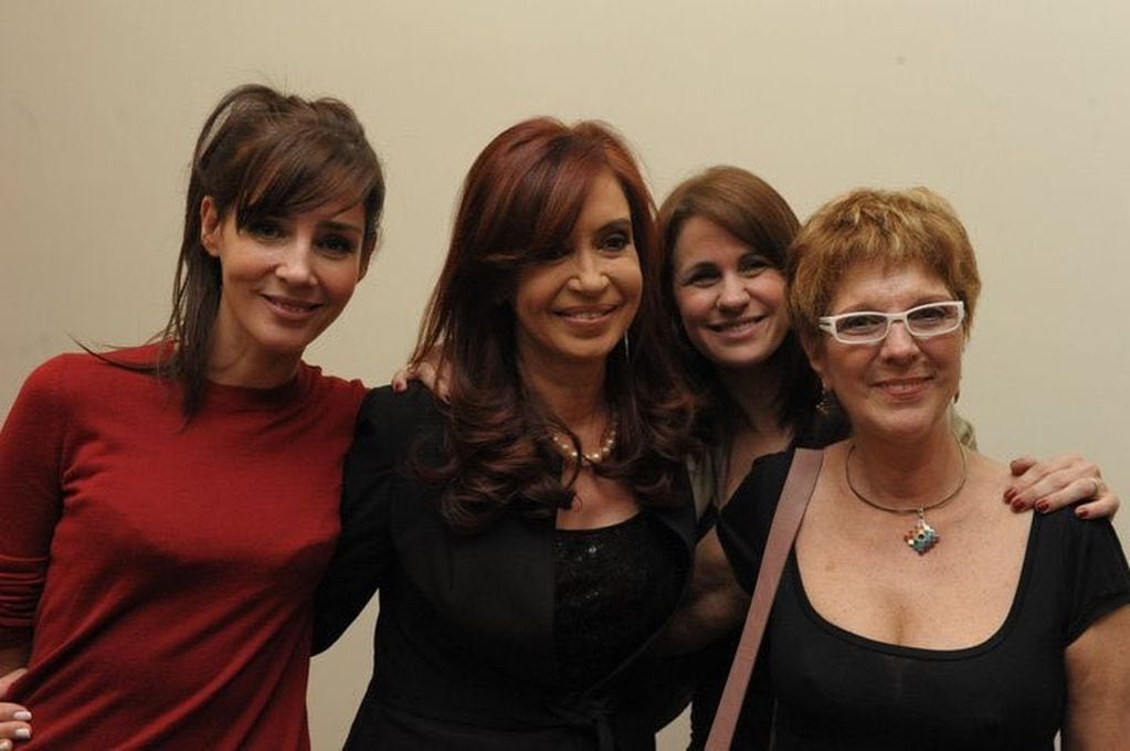 Paola Krum con Cristina Kirchner