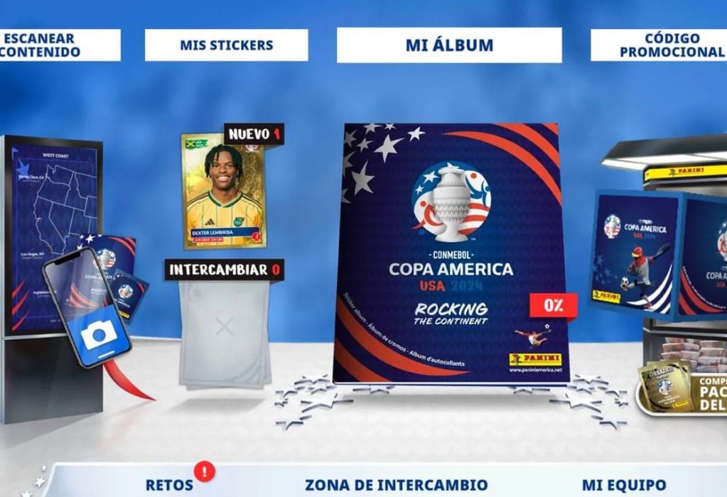 Cómo canjear los sobres extras en el Álbum virtual Panini de Copa América 2024.