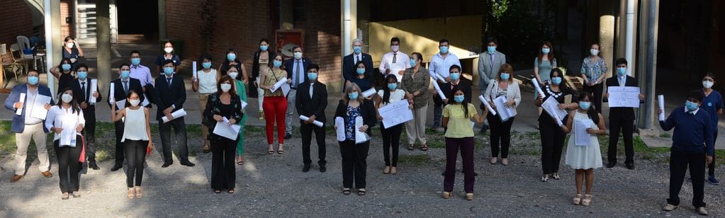 La Facultad de Ingeniería realizó días pasados el primer acto de colación presencial en pandemia, con la entrega de 36 diplomas.