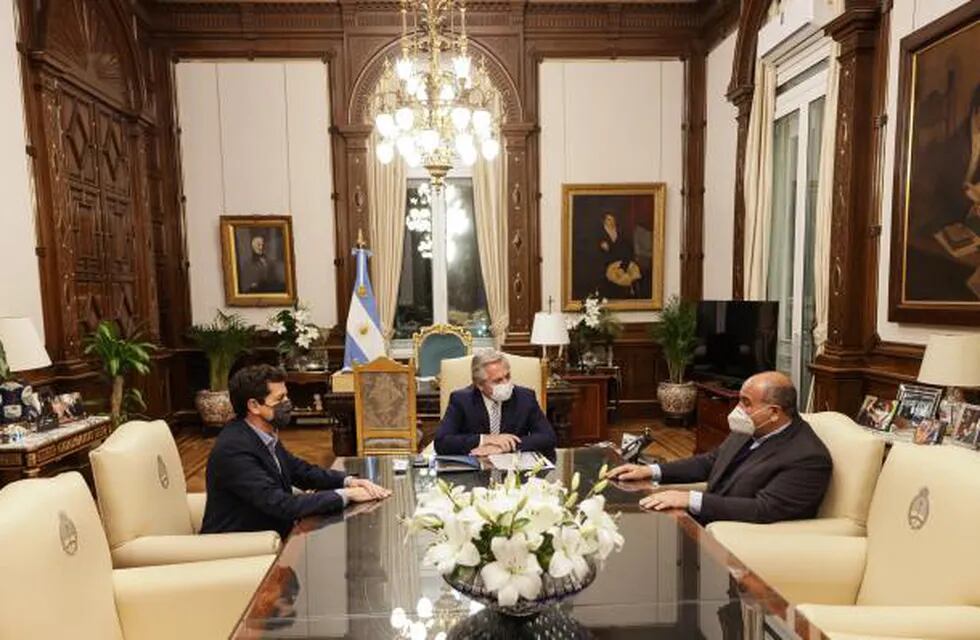 Manzur se reunió con el presidente Alberto Fernández.