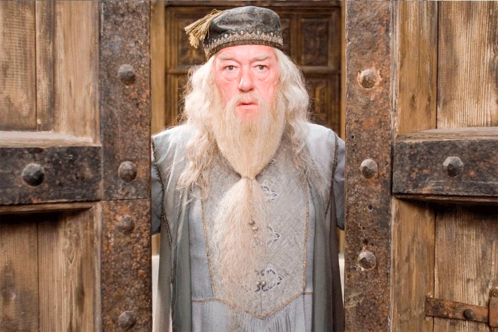 Michael Gambon como Albus Dumbledore.