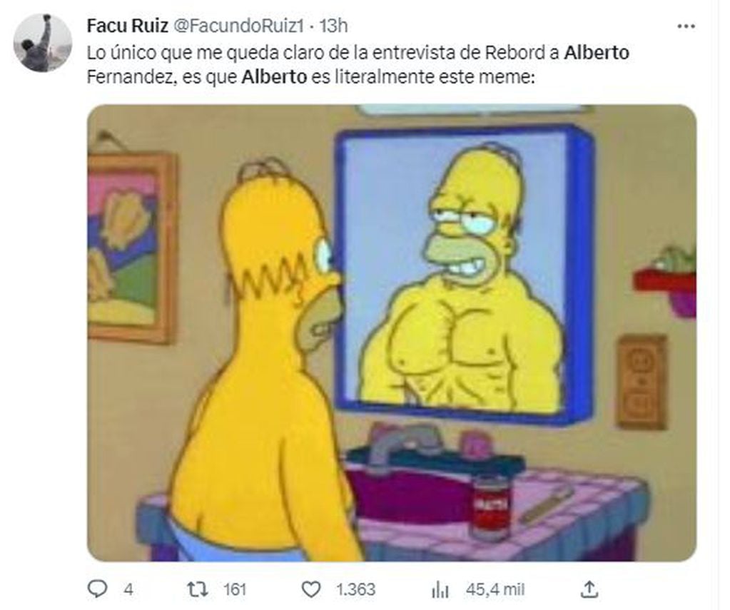 Memes de Alberto Fernández tras su entrevista en El Método Rebord.