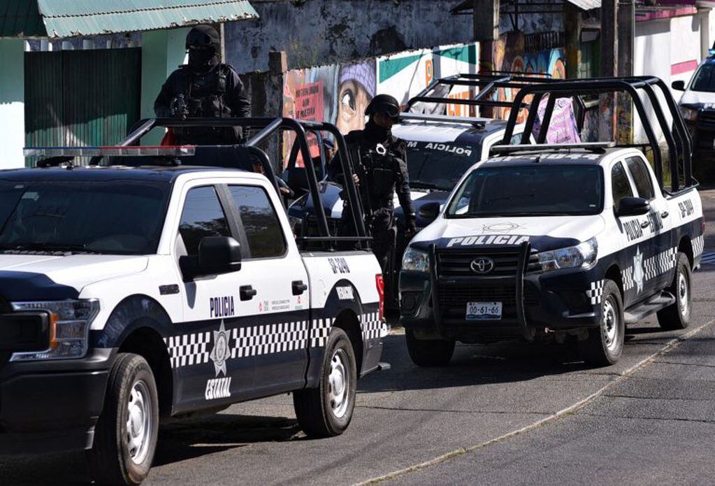 La policía realiza rastrillajes para encontrar a los culpables (Foto: AFP/ Angel HERNANDEZ)