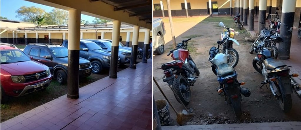 Utilitarios, SUV y motocicletas de diferentes cilindradas por los cuales deberá responder la persona aprehendida en Palma Sola.