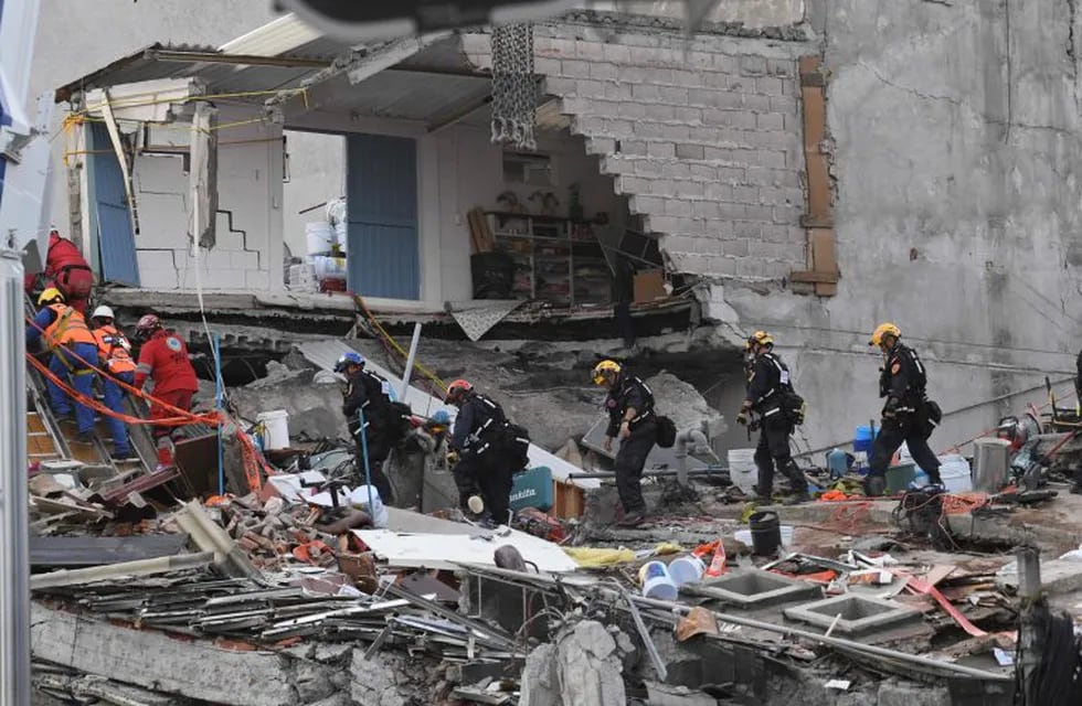 Terremoto en México. Foto: AFP.