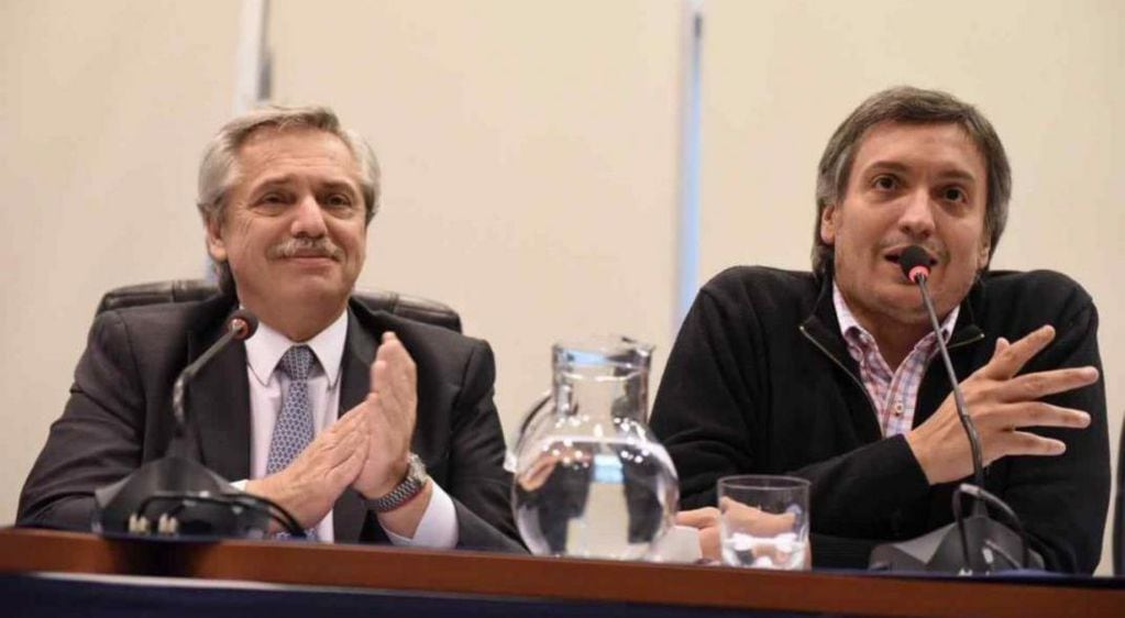 Alberto Fernández y Máximo Kirchner. (Archivo)