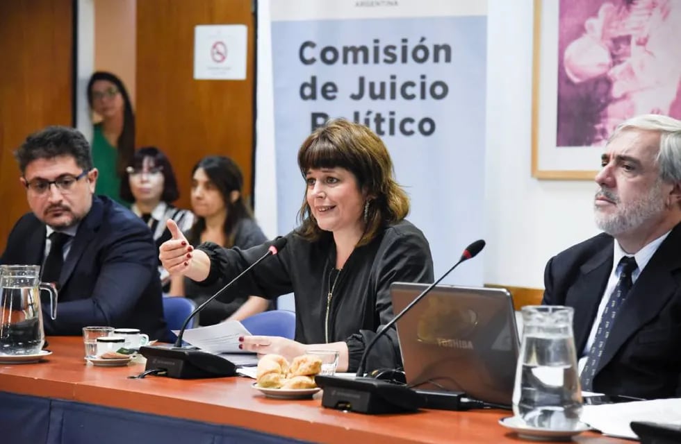 La diputada Carolina Gaillard, en una nueva reunión de la Comisión de Juicio Político. Foto: HCDN.