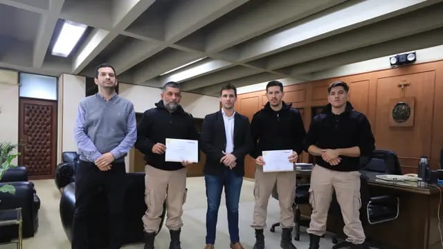 Reconocieron a los agentes de la GUR Sergio Rosales y Maximiliano Sánchez