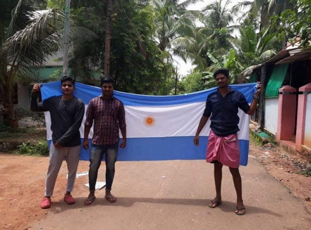 El amor por la Selección argentina en India