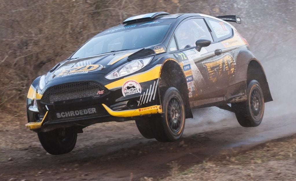 Alonso y Monasterolo, esta mañana en el tramo Estancia-La Calera. Los campeones europeos de Rally 2019 y una notable actuación.