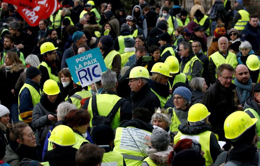 Novena manifestación de los chalecos amarillos en Francia (REUTER)