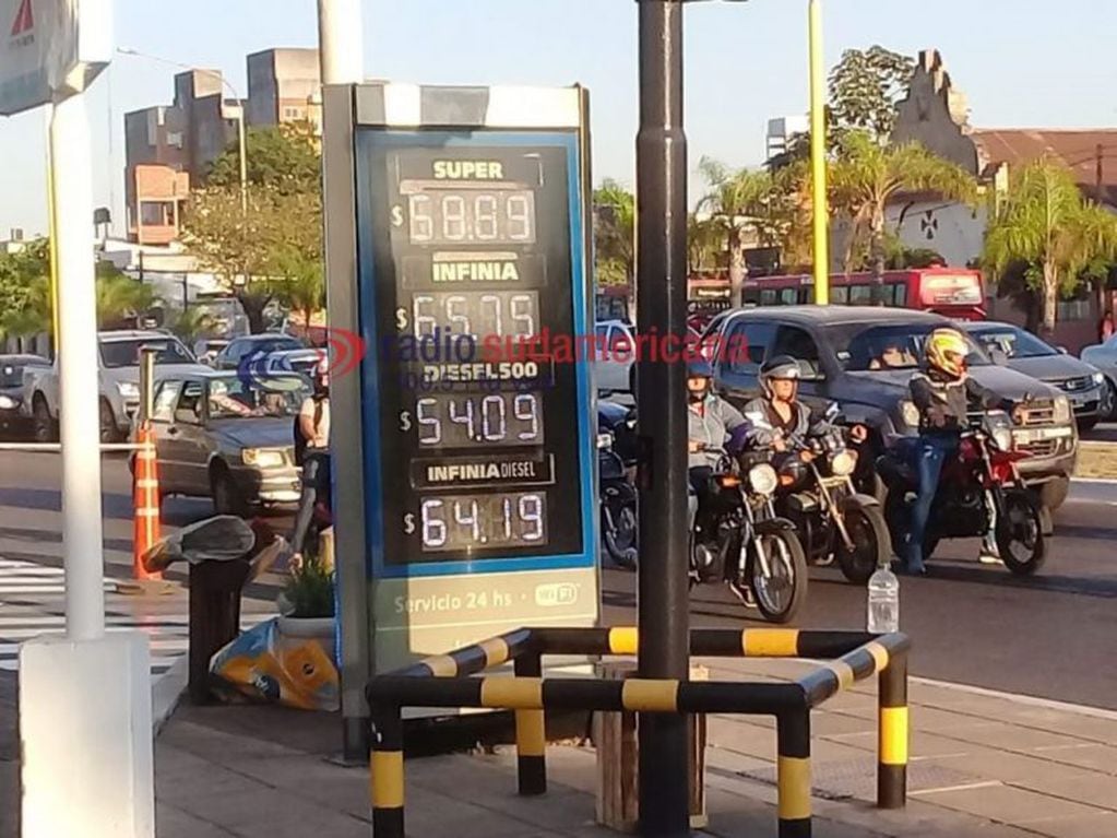Nuevos precios de los combustibles en Corrientes.