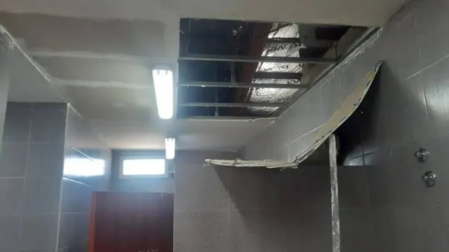 Derrumbe en una escuela de Neuquén