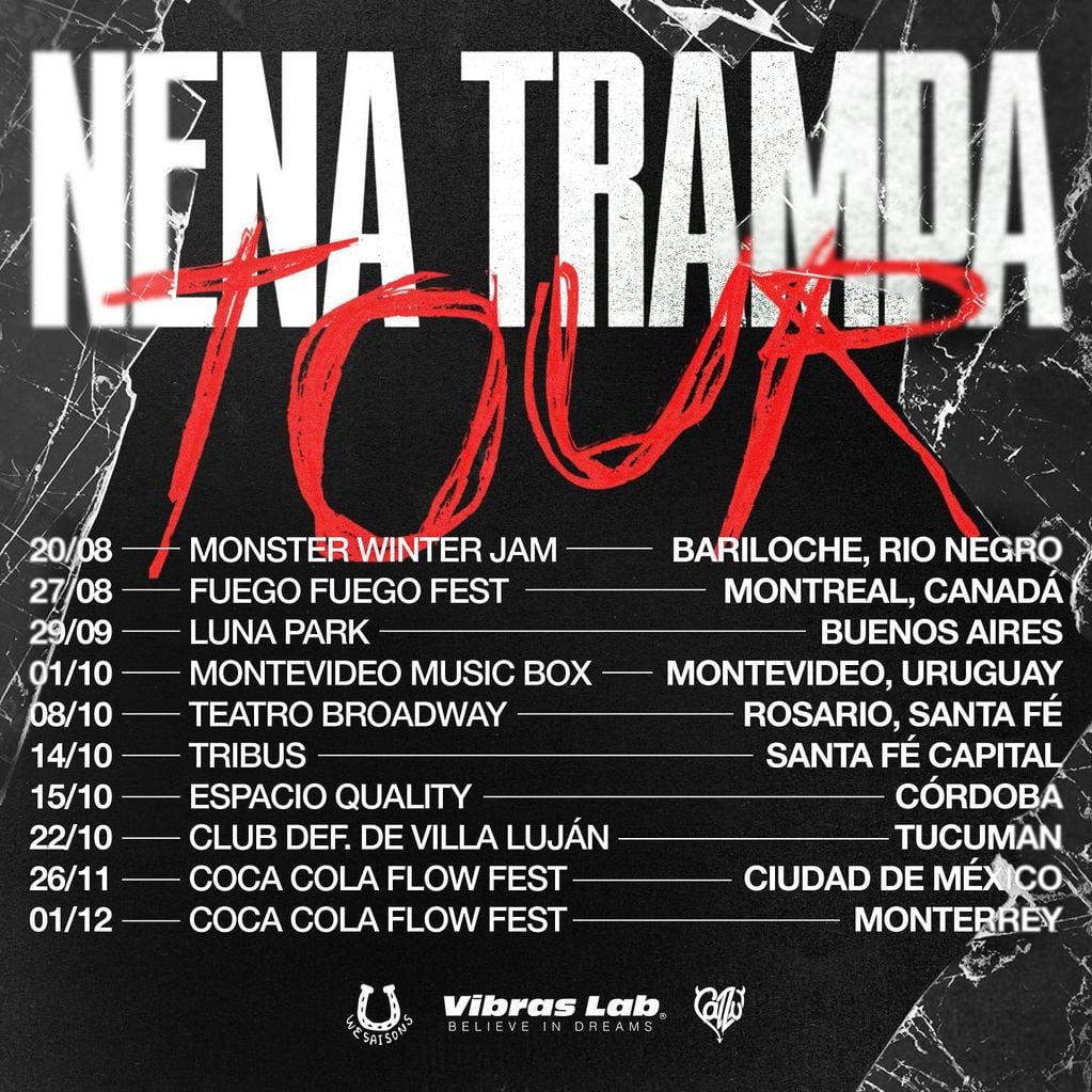 Cazzu anunció "Nena Trampa Tour"