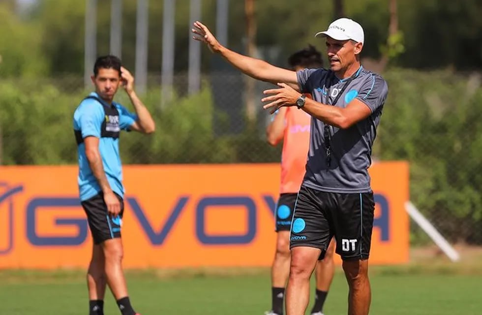 Guillermo Farré en el último entrenamiento de 2021 (Prensa Belgrano)