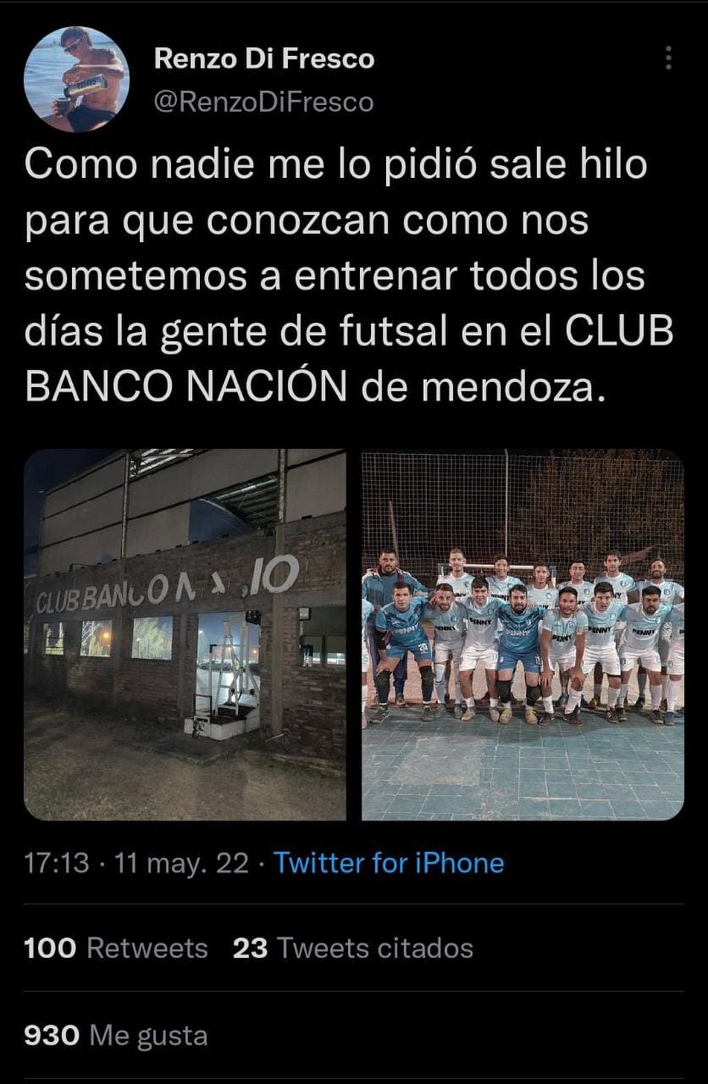 Quejas en las redes por el estado de las instalaciones del Club Banco Nación de Mendoza.