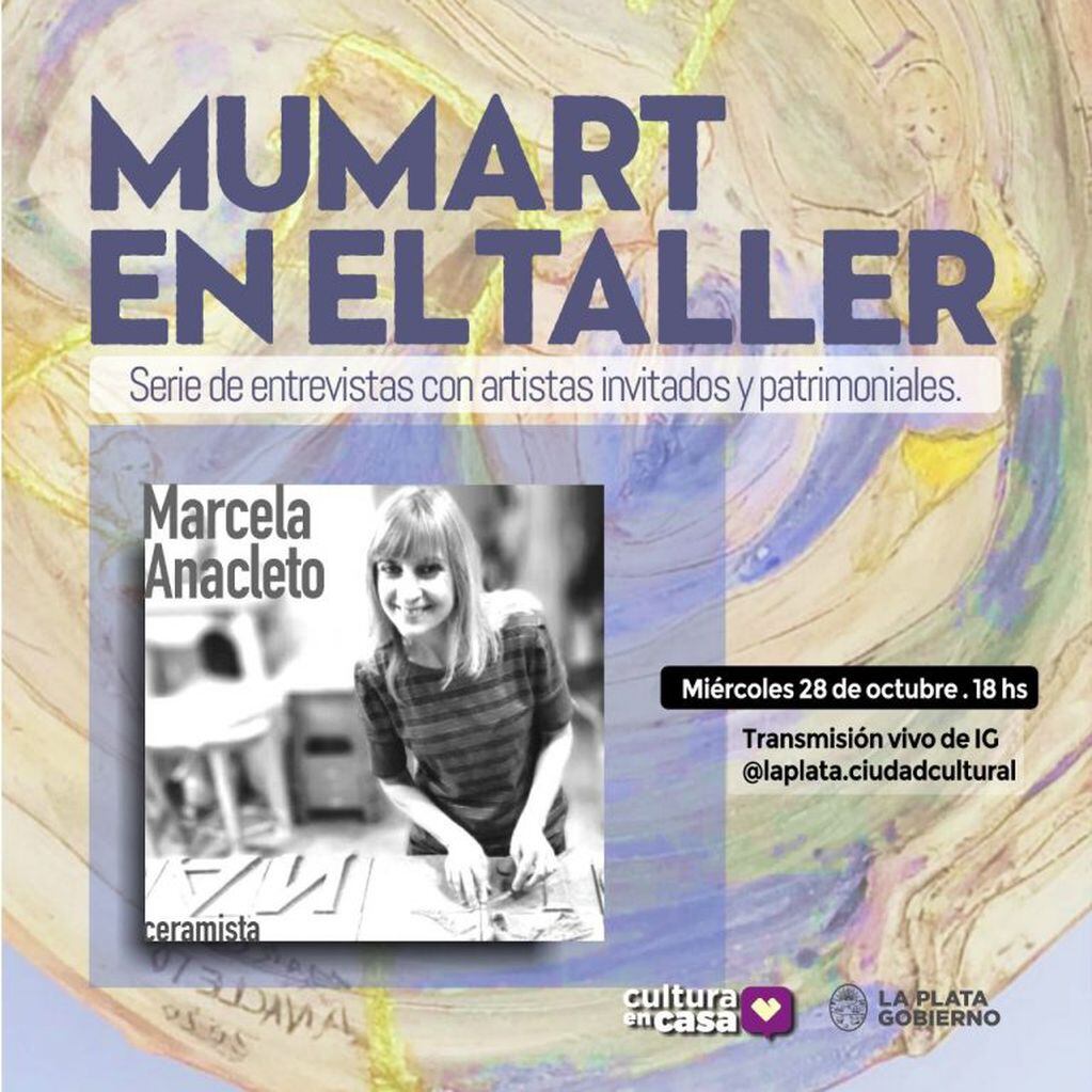 "Mumart en el taller" es un ciclo de entrevistas con artistas plásticos platenses (Municipalidad de La Plata)