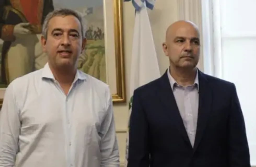 Pablo Javkin y Claudio Brilloni se reunieron en la Municipalidad de Rosario.