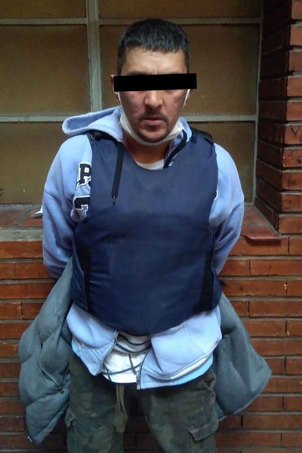 El detenido César Anibal Sánchez.